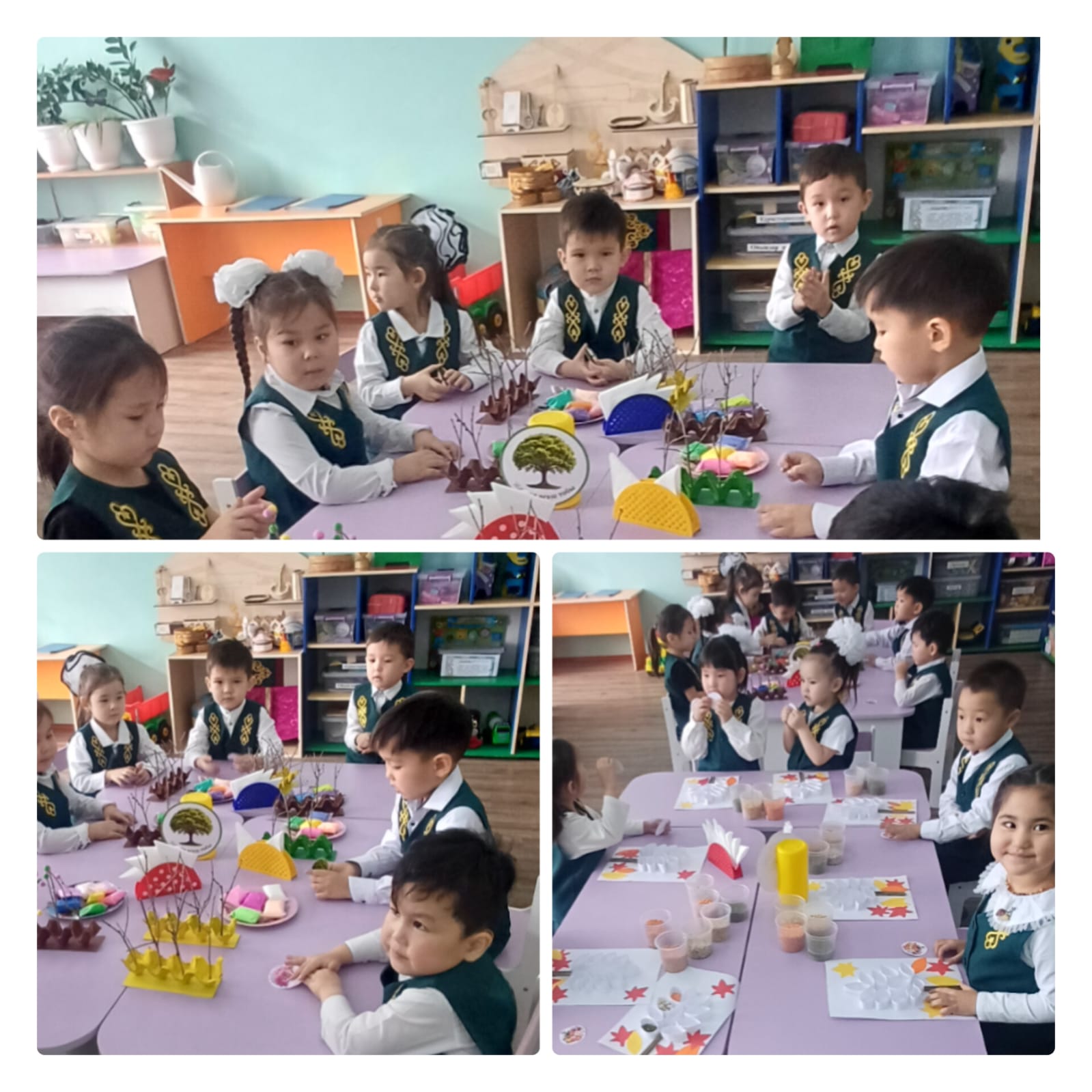 Жасыл балабақша экологияны қорғау Мақсаты: Балаларды табиғаты сүюге ,қоршаған ортаны қорғауға уйрету. Табиғаты аялауға, Өсімдік пен жануарларға қомқор жасатуды уйрету. Тәрбиеші : Ибраимова Гульсия